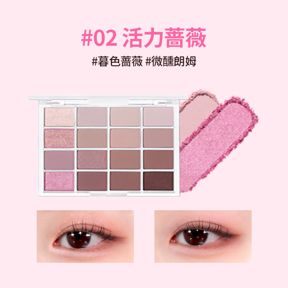 WAKEMAKE 16-Color Eyeshadow Palette