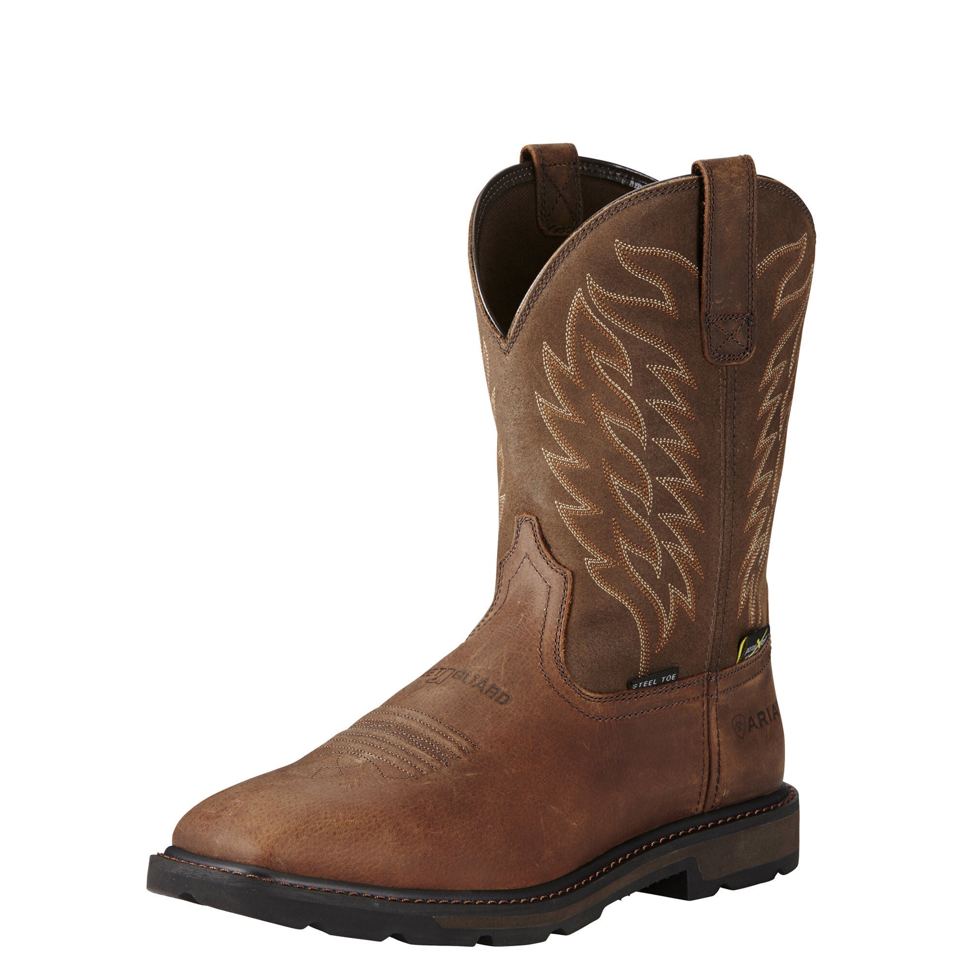 ARIAT Men's Groundbreaker Wide Square Steel Toe MetGuard Boot - Brown