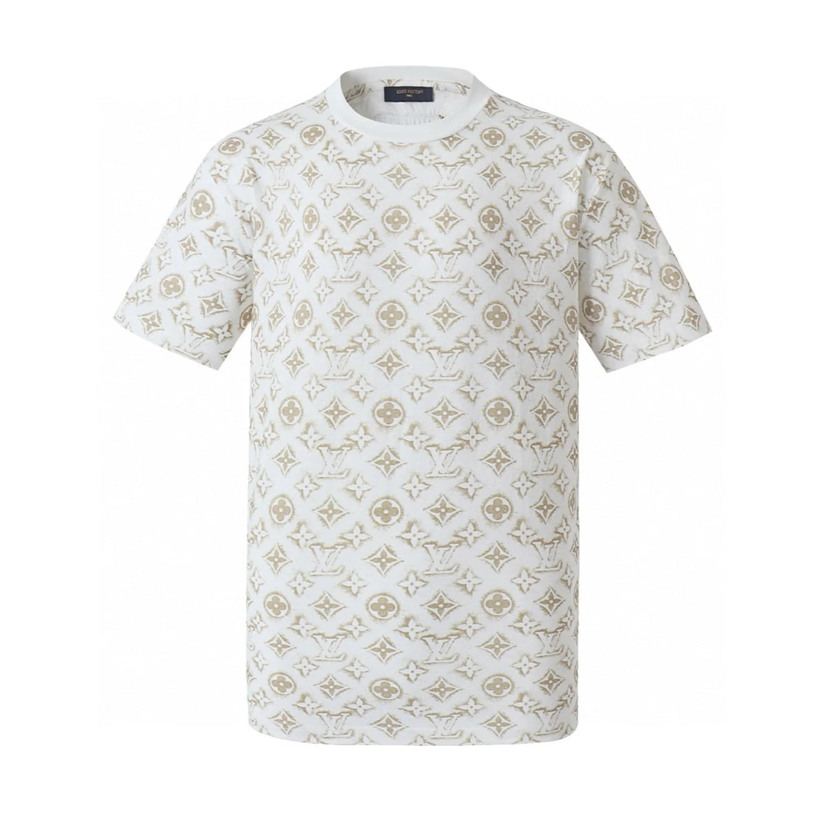 New printed short-sleeved shirt with all-over floral pattern 1426020504