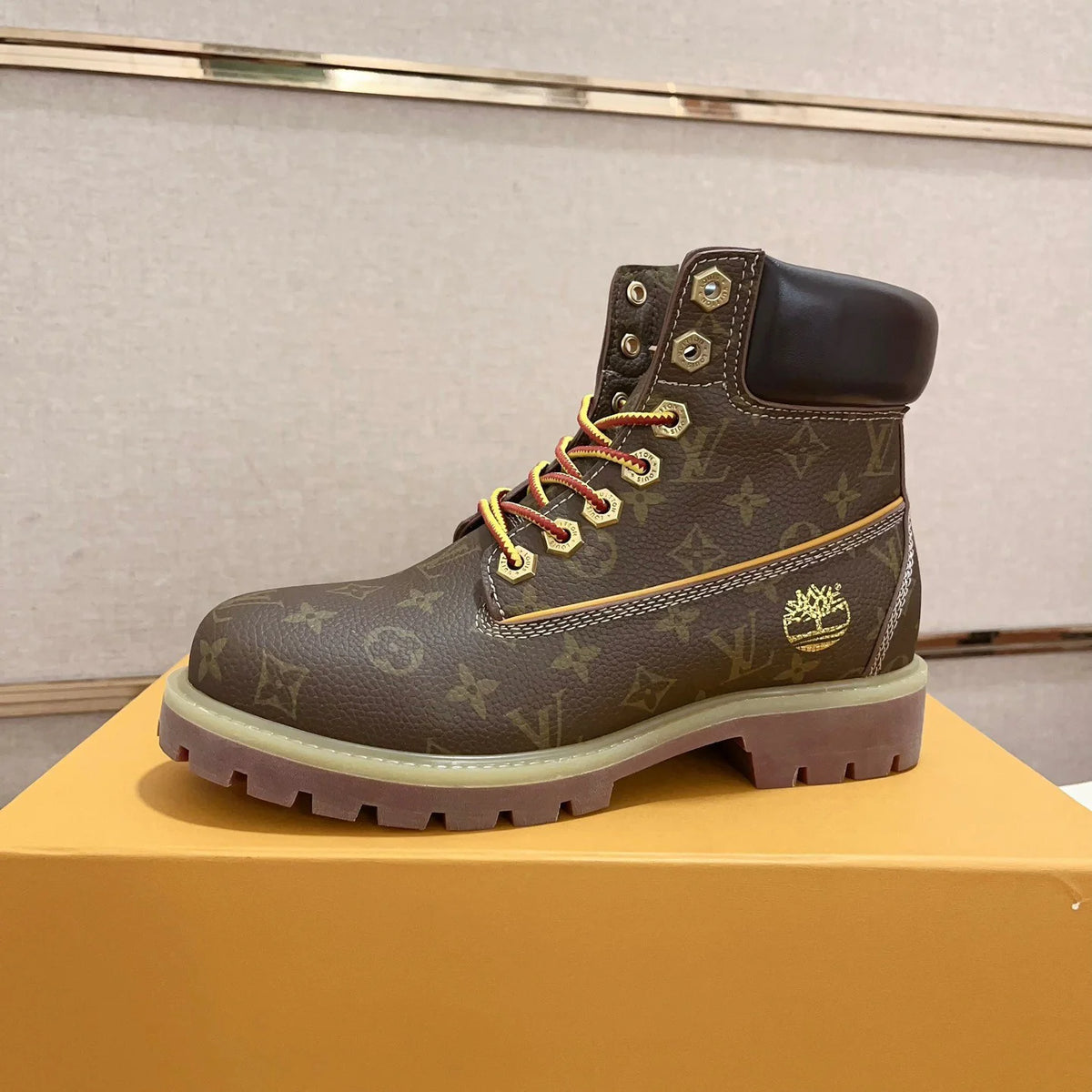 New fashion printed couple's short boots 1024101704