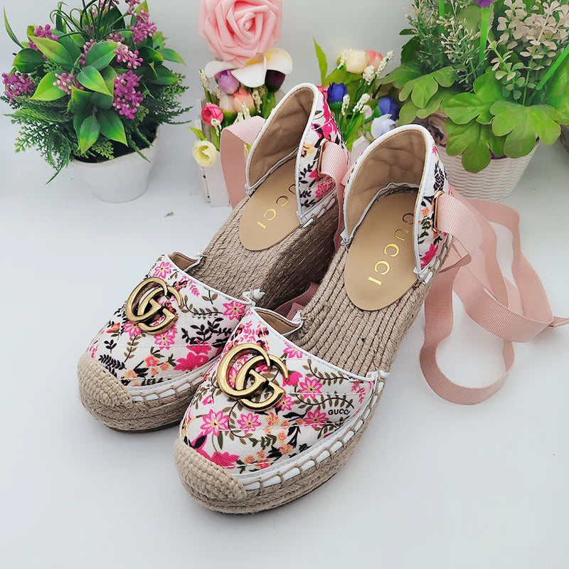 New fashionable and versatile printed woven sandals 1024040707