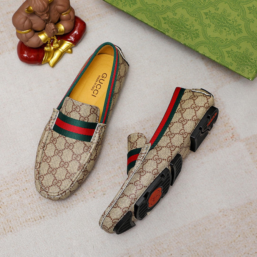 Trendy classic printed men's casual loafers 1024040112