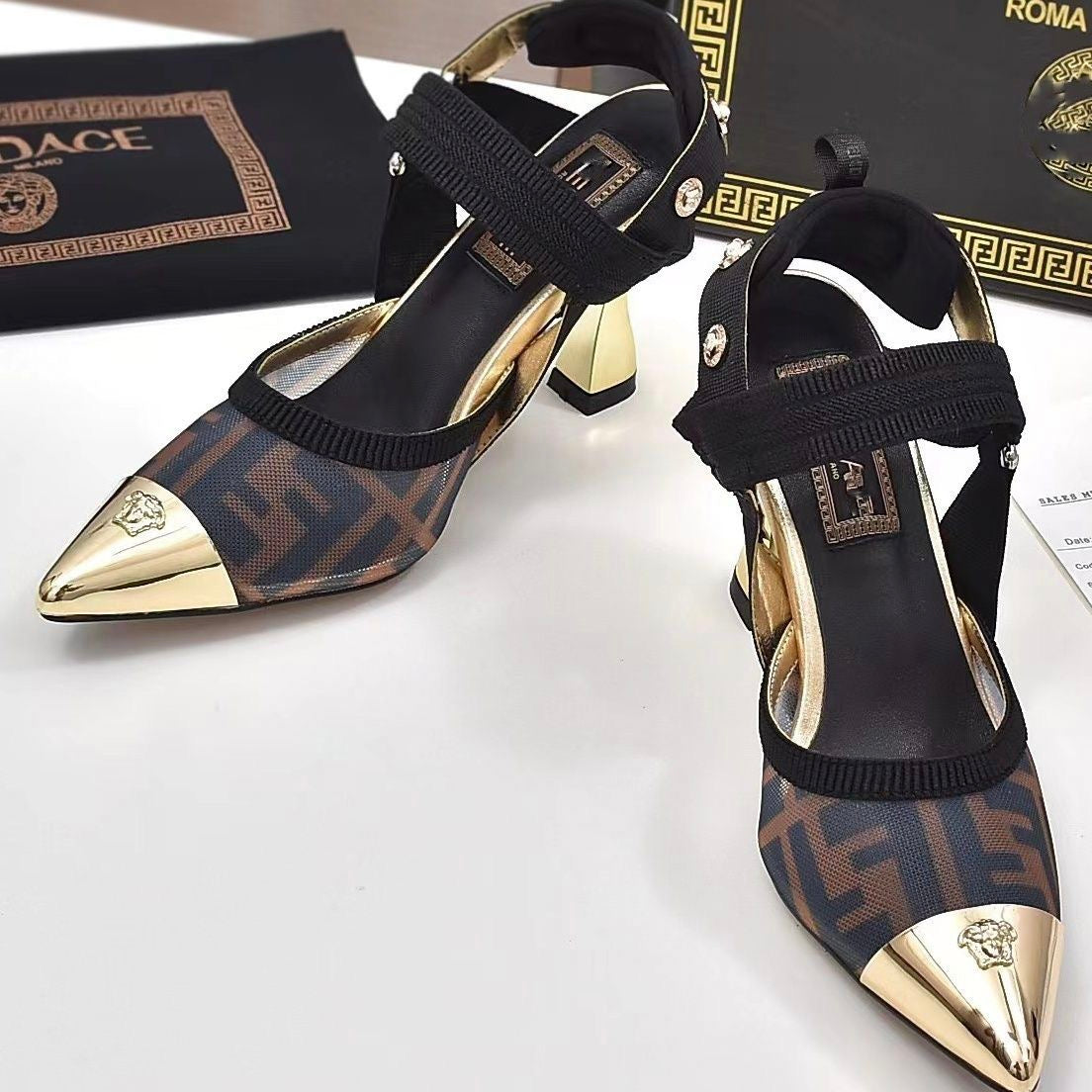 Joint name FG pointed toe sandals and high heels PD16063008