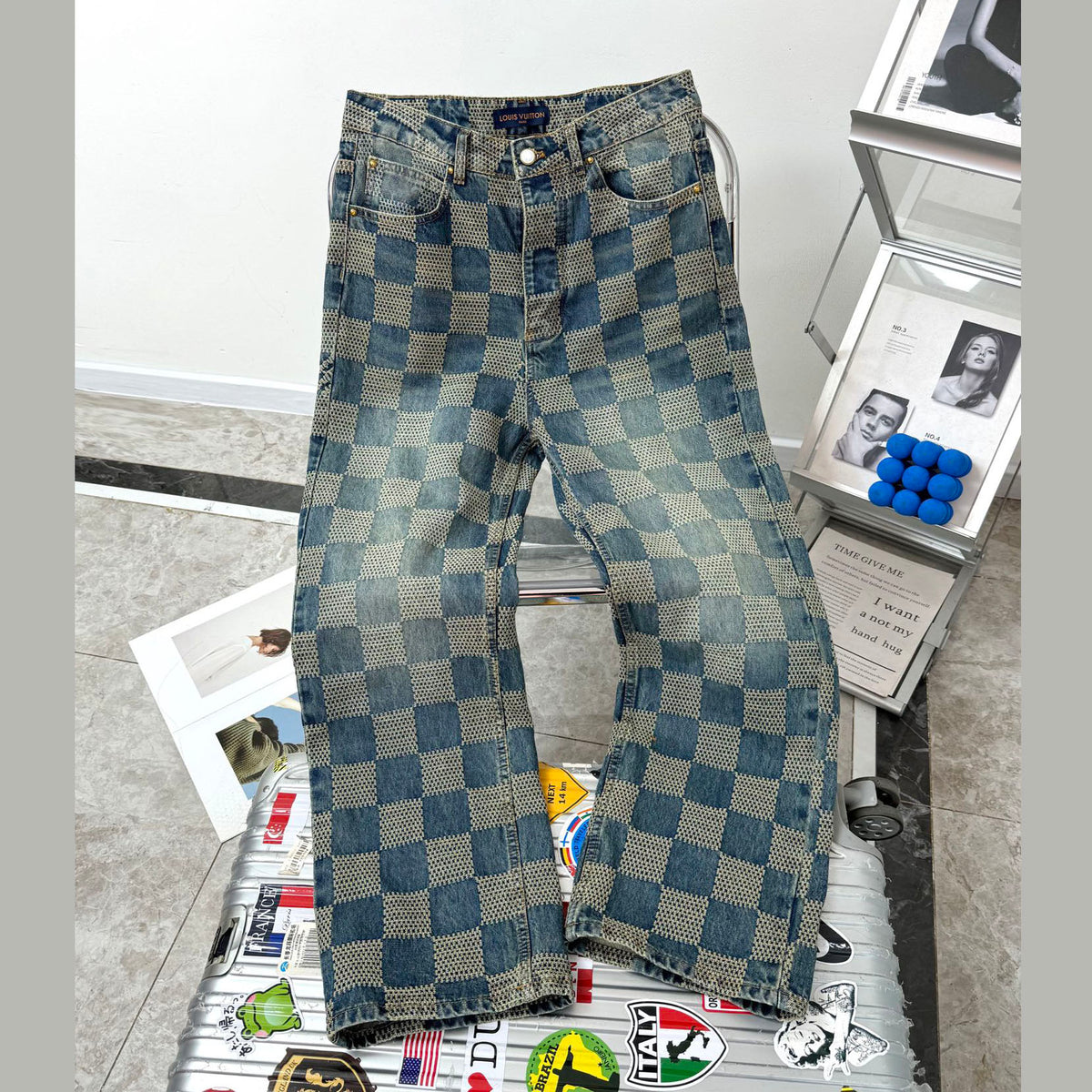 VV Plaid jeans 1825022820