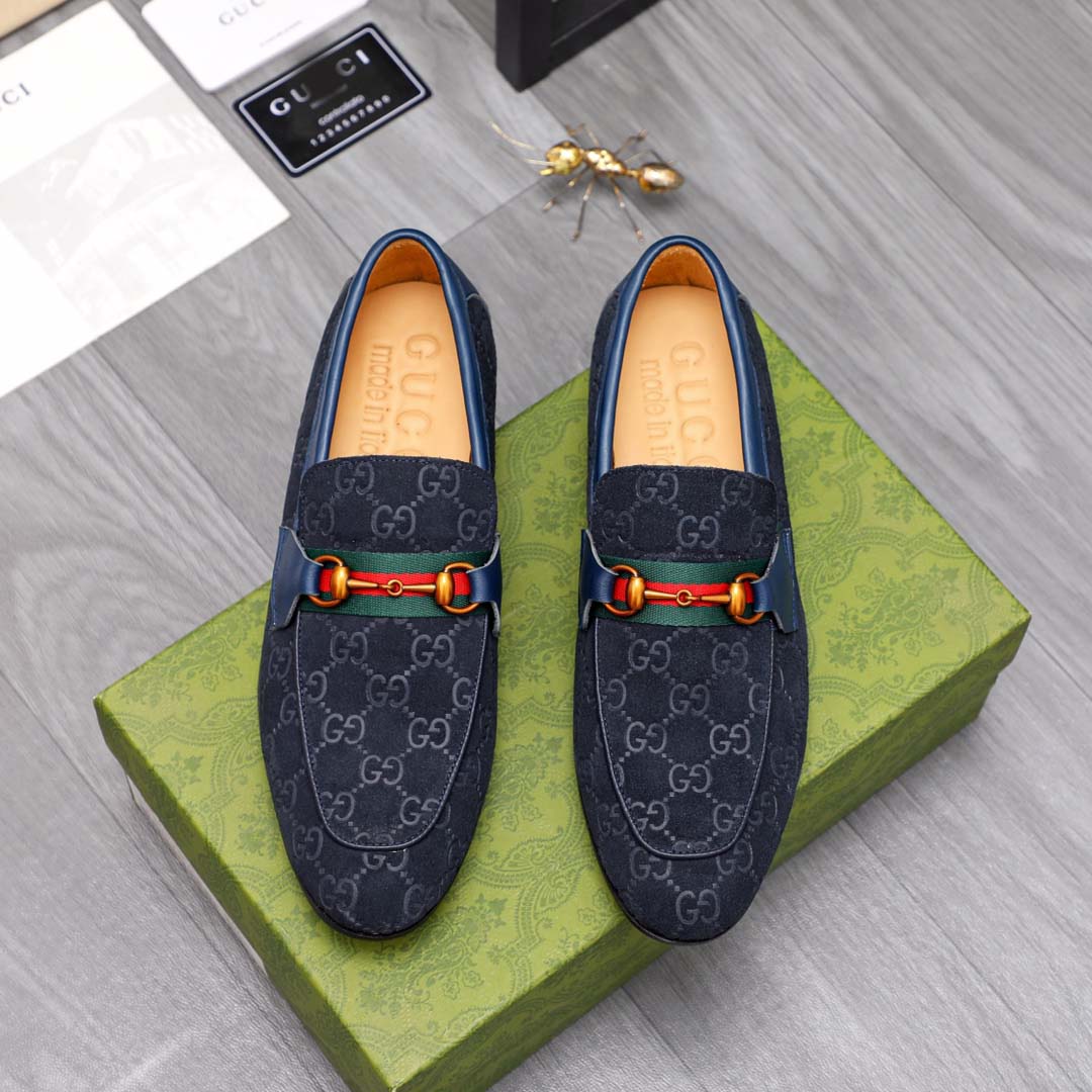 Dark Blue G Print Shoes