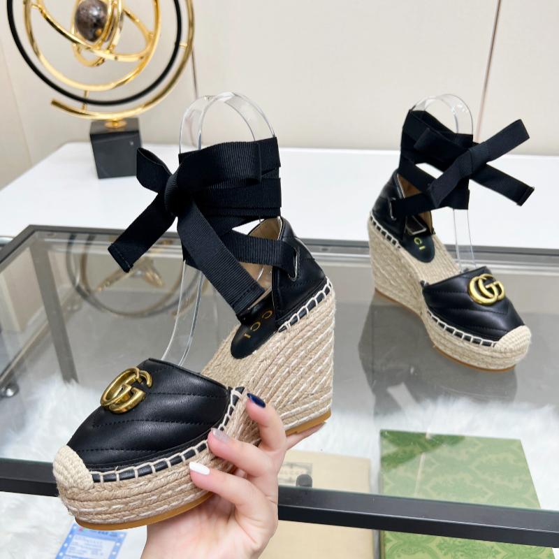 New Black Leather G Logo women's shoes XC052024011104