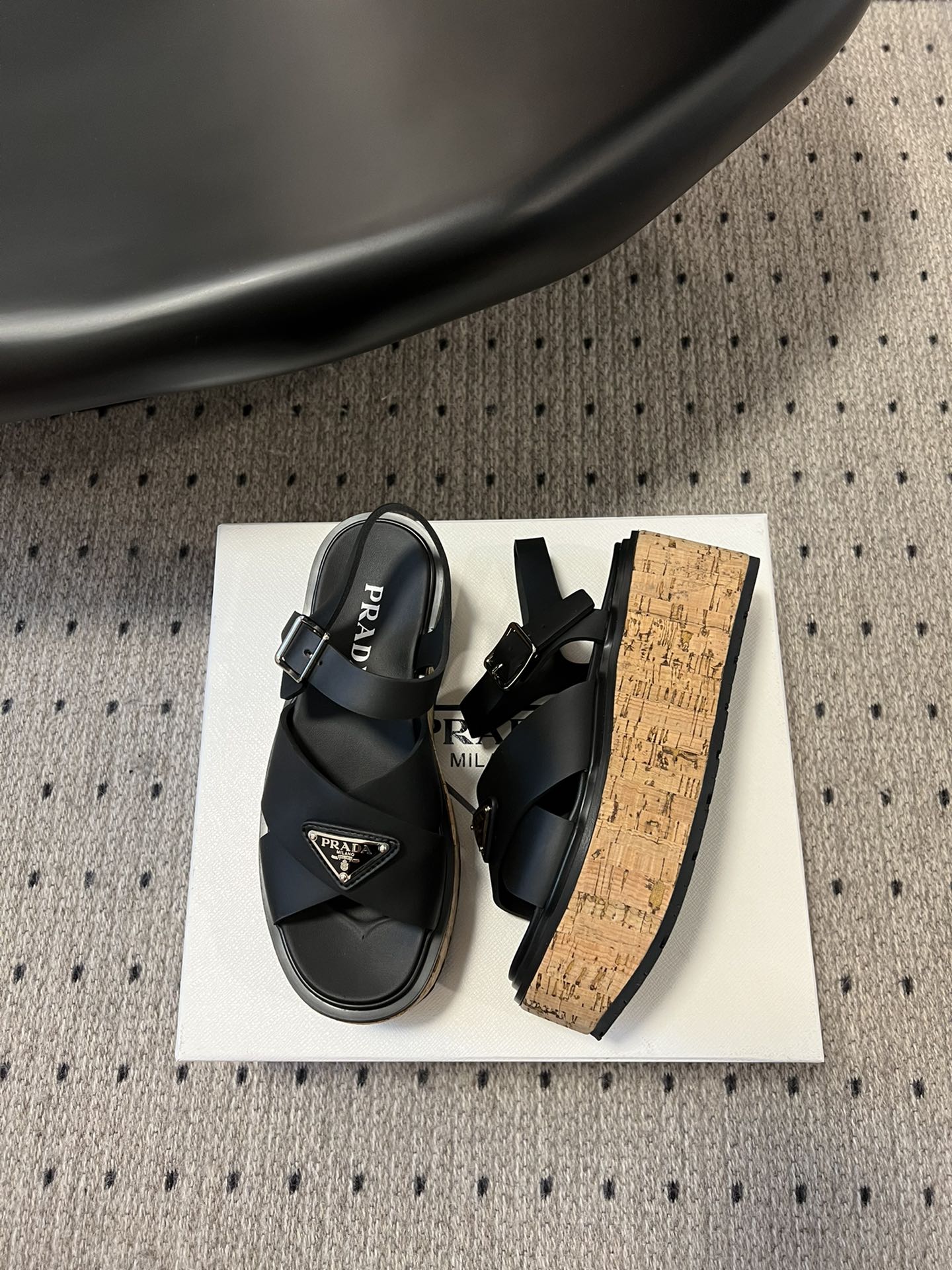 PD leather slide sandal 1826071304
