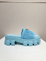 PD Straw platform slippers 1826062201
