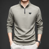 PR Half-zip stand collar top 1824091108