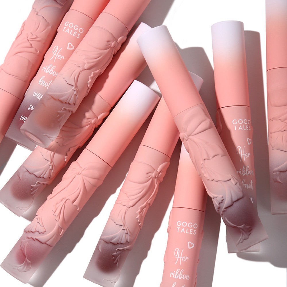 Gogotales Gogo dance relief bow lip mud velvet matte lip gloss student style affordable lipstick image 5