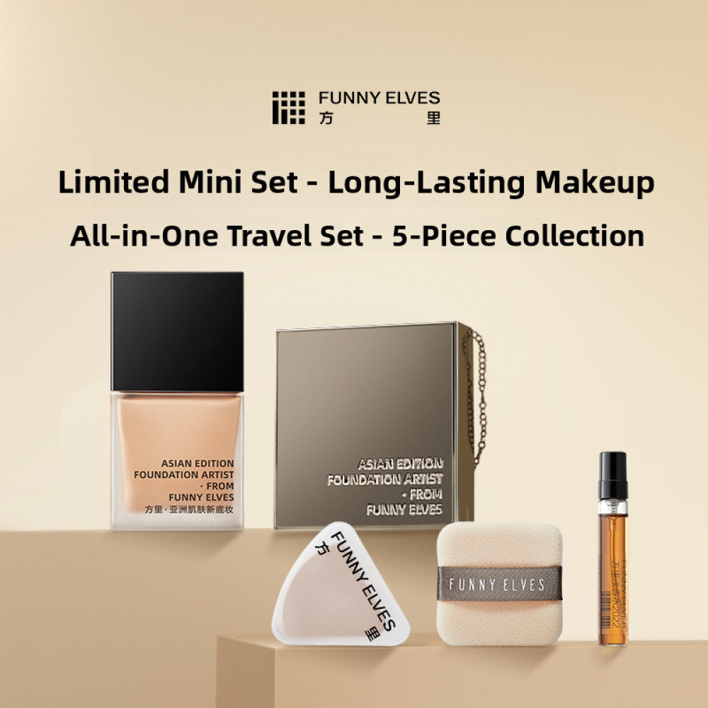 Funnyelves Fangli Makeup powder liquid foundation Oil Control Set Makeup Makeup Makeup Sample Gift Powder image 1