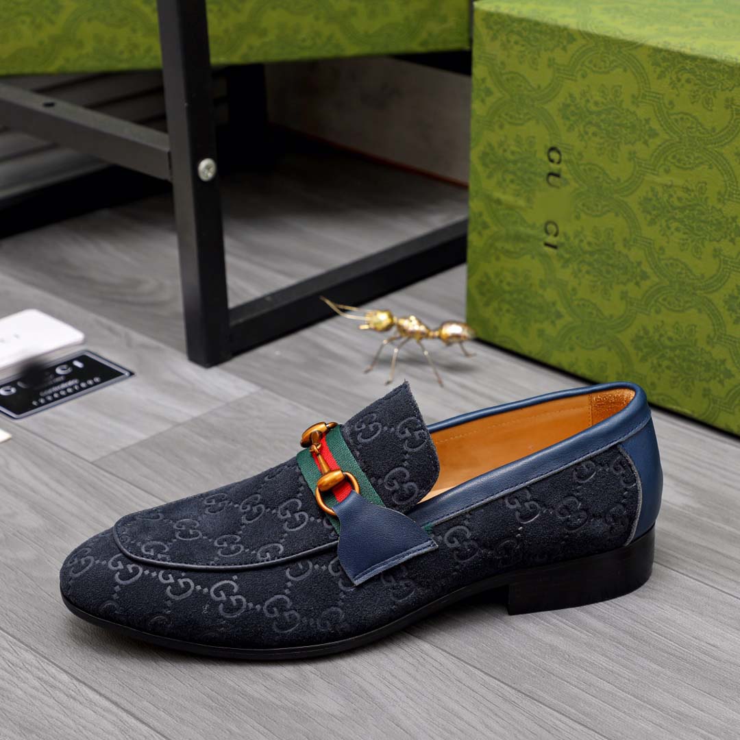 Dark Blue G Print Shoes