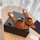 YSL opyum mules in satin crepe 1825022002