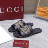 GUI 25ss D-shaped chain buckle slippers 1825042512