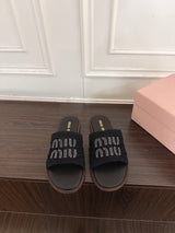 MM Crochet and leather slides 1826062505