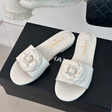 CNL Camellia block heel slippers 1824082701