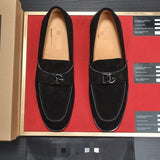 Classic matte casual leather shoes 1024111318