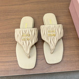 New fashion and versatile pleated sandals 1024062609