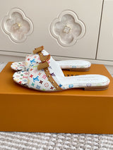 VV Bow leather slippers 1825040104