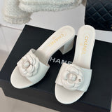 CNL Camellia block heel slippers 1824082701