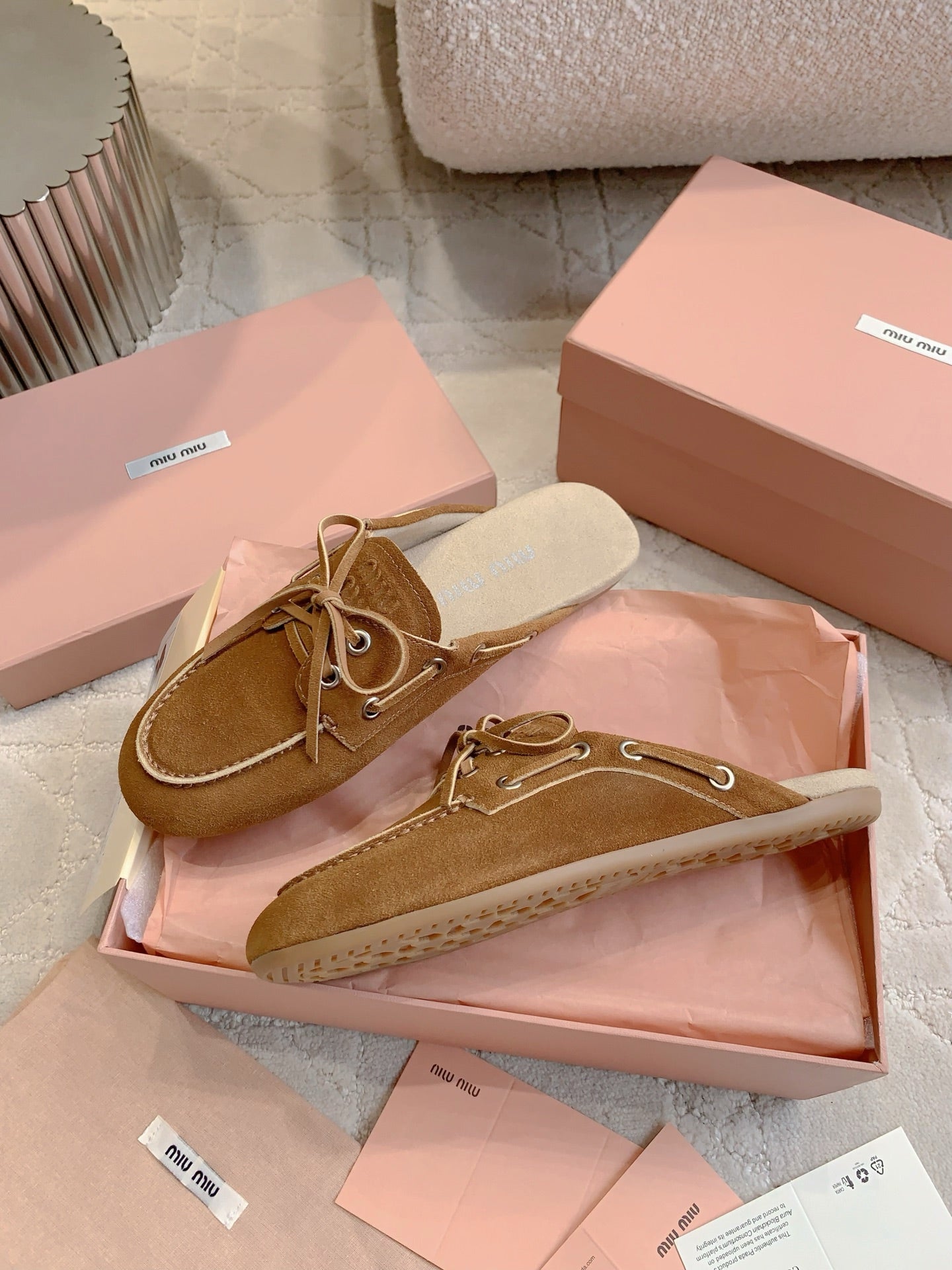 MM Lace-up sailboat slippers 1825052219