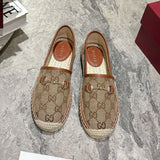 GUI Horsebit Buckle Fisherman Shoes Canvas Shoes 1825031907