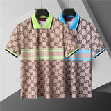Men's casual lapel short sleeved polo shirt 1025032114