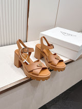 PD leather platform sandals 1826071302
