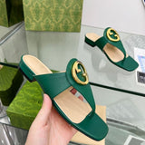 Fashion new Flip-flops square head sandals PD10062643