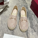 GUI Horsebit Buckle Fisherman Shoes Canvas Shoes 1825031907