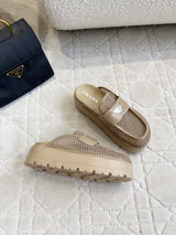 PR Mesh flatform mules 1826060207