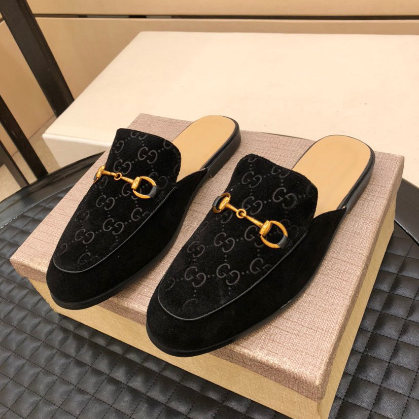 Men's Classic Lightweight Rubber Flexible Half Slippers-8