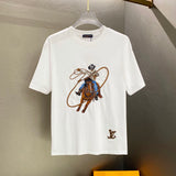 Embroidered Western cowboy short-sleeved T-shirt 1426013008
