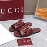 GUI 25ss D-shaped chain buckle slippers 1825042512