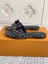 VV Bow leather slippers 1825040104