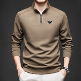 PR Half-zip stand collar top 1824091108