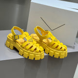 P luxury dopamine leather sandals XC0723081602