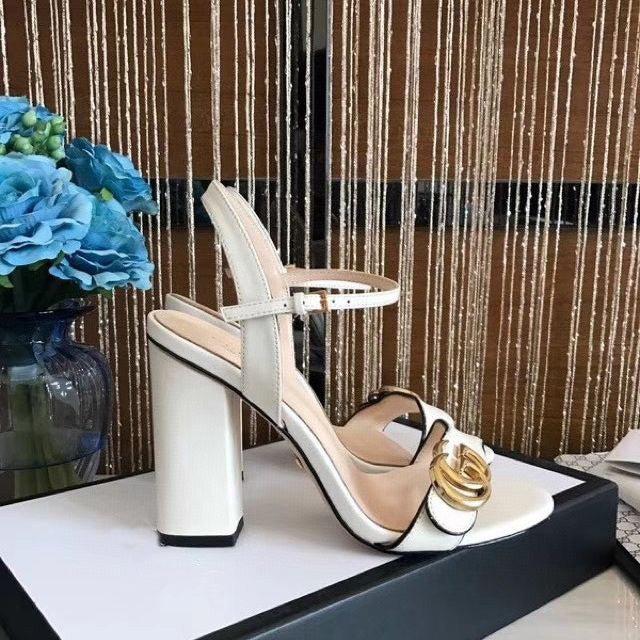 New Fashion Handmade G Logo 6.5cm Heeled Women's high-heeled