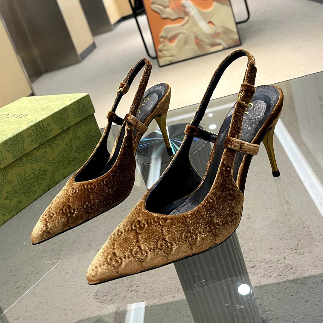 New Fashion Versatile Suede High Heel Sandals 1024031917