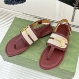 Classic Old Flower Horsebit Buckle Clip-On Sandals 1025051202
