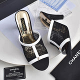 New Mesh Spliced High Heel Sandals 1024070124