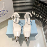 PD fashionable and versatile metal pointed-toe high heels 1824051701