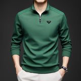 PR Half-zip stand collar top 1824091108