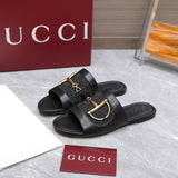 GUI 25ss D-shaped chain buckle slippers 1825042512