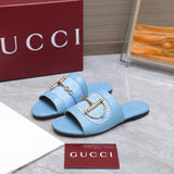 GUI 25ss D-shaped chain buckle slippers 1825042512