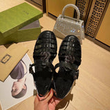 2023 New Hot Sale Colorful G Logo Jelly Women Sandals
