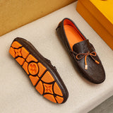 Men's Fashion Versatile V LOGO Loafers