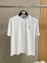 PR Neckline + Embroidered logo T-shirt 1826052701