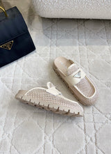 PR Mesh flatform mules 1826060207