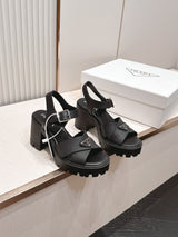 PD leather platform sandals 1826071302